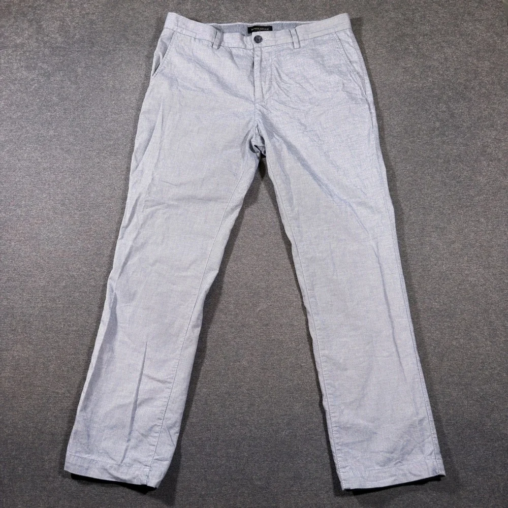 Banana Republic Chino Pants Mens 33x29 Blue Aiden Fit Cotton Casual Trousers